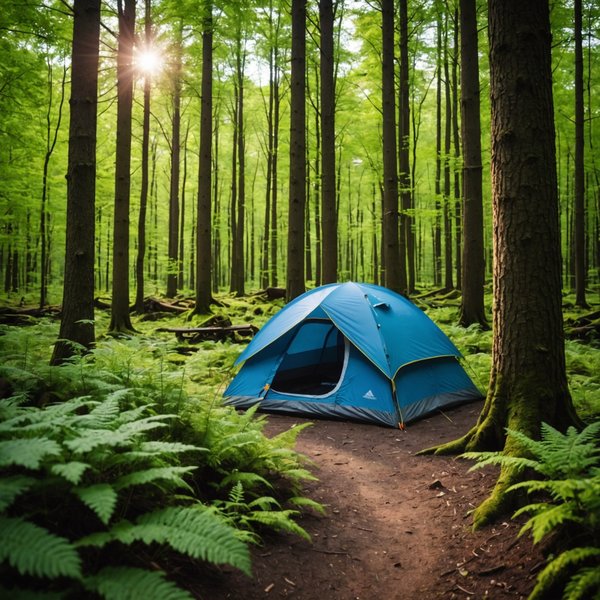 Quels sont les conseils pour camper en toute sécurité en région de forêts denses au printemps?